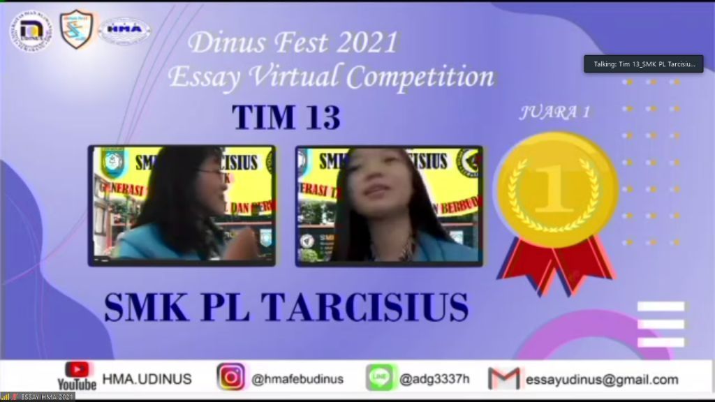 Pemenang Juara 1 Essay Virtual Competition 2021